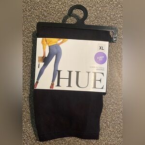 NEW Hue Women's Curvy Black Denim Leggings XL 16 18
